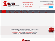 Tablet Screenshot of c2safety.co.uk